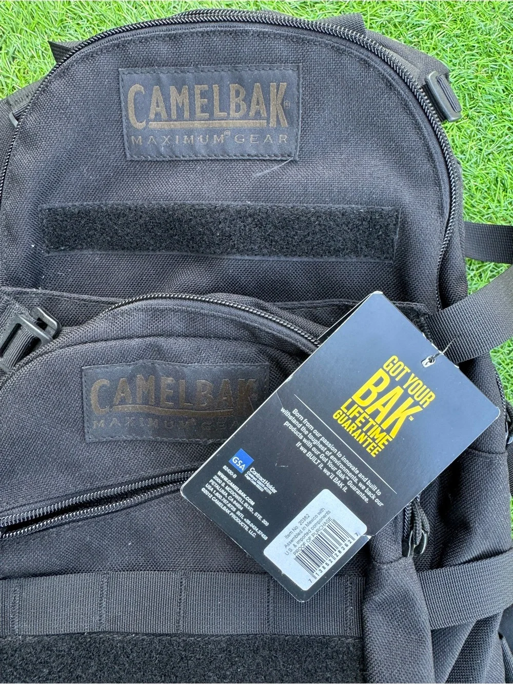 Camelbak Black Tactical Chest Pack with Red Liner